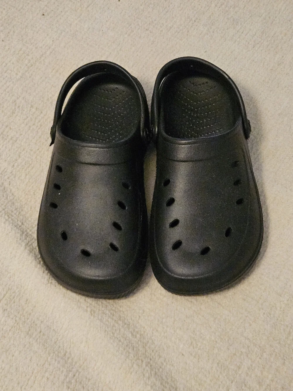 Kids Black Comfort Clog Sandals - Secure Slip-On